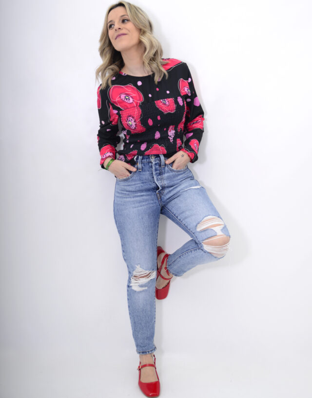 Blusa "Amapolas"