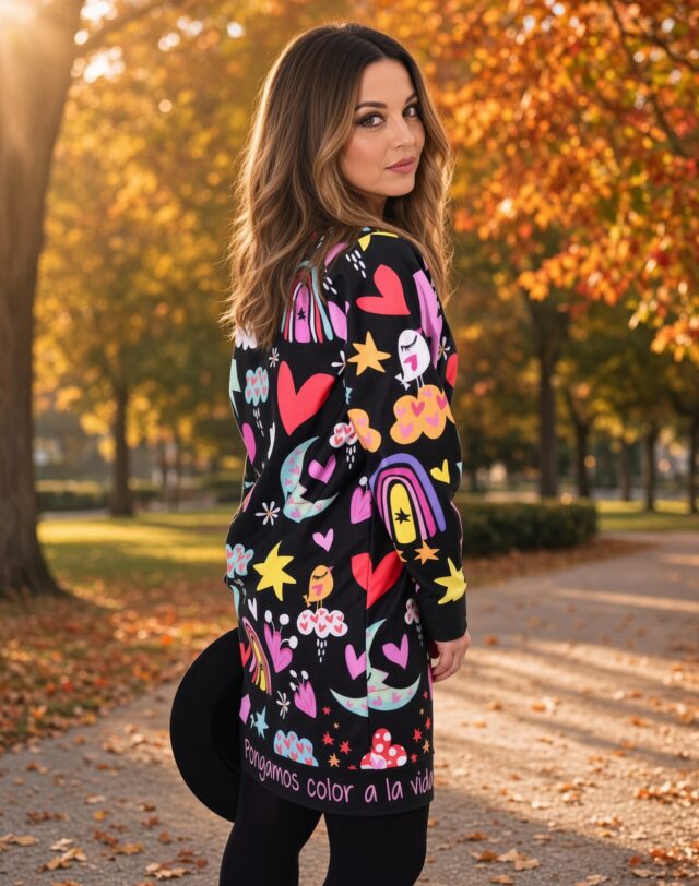 Vestido sudadera "Pongamos color a la vida"